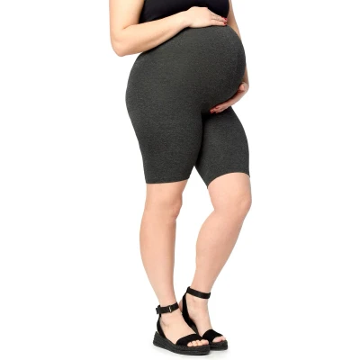 Afbeelding van Merry Style Dames Grote Maten Leggings Zwangerschapskleding Kurze Katoen MS MS10 465 LE Donkergrijs 5XL