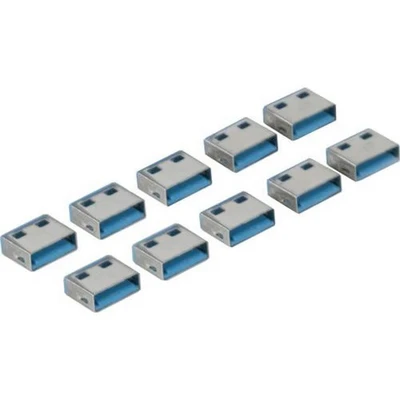 Afbeelding van USB poortblokker Type A met codering Blauw