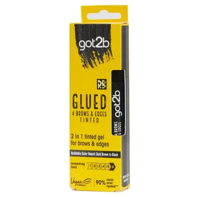 Afbeelding van Schwarzkopf Got2b Glued 2 in 1 Brows &amp; Edges Zwart