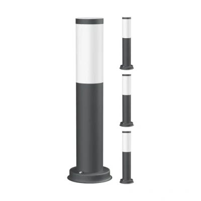Afbeelding van ledscom.de 4 stuks padverlichting/padenlamp/tuinlamp PORU voor buiten, IP44, 39 cm, antraciet, 1x E27 max. 40W