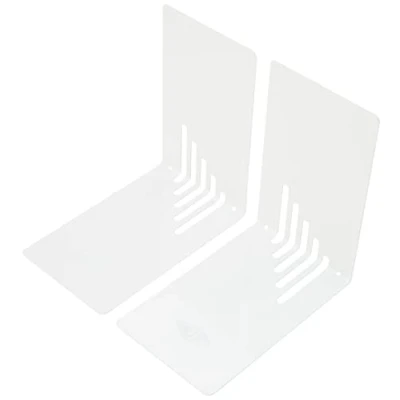Afbeelding van Wedo 1021000 boekensteun (van metaal, 14 x 8,5 cm) 2 stuks, wit