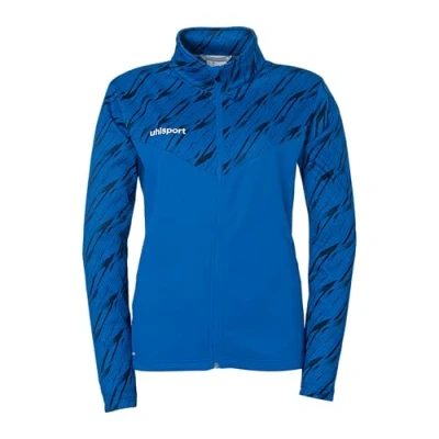 Afbeelding van uhlsport Voetbal Progressive 28 Poly damesjack trainingsjack sportjack sweatshirt zonder capuchon met opstaande kraag en zakken ritssluiting getailleerde snit