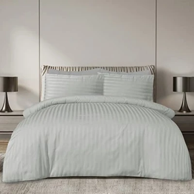 Afbeelding van Sleepdown Beddengoedset met kussenslopen, draaddichtheid 225, polykatoen, satijn, zilver