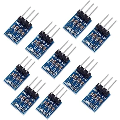 Afbeelding van Fasizi 10st 3.3 DC Spanningsregelaar Step Down Voedingsmodule 4.75V 12V tot 3.3V 800mA