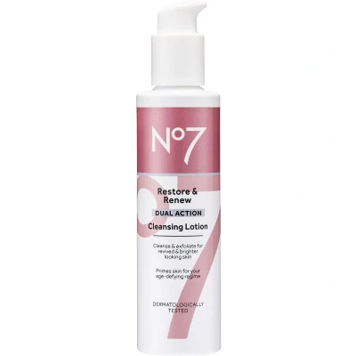 Afbeelding van No7 Restore &amp; Renew Dual Action Cleansing Lotion