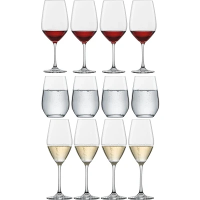 Afbeelding van BF Deal Schott Zwiesel wijnglazen Set Forté 12delig Rode &amp; Witte en Champagneglazen
