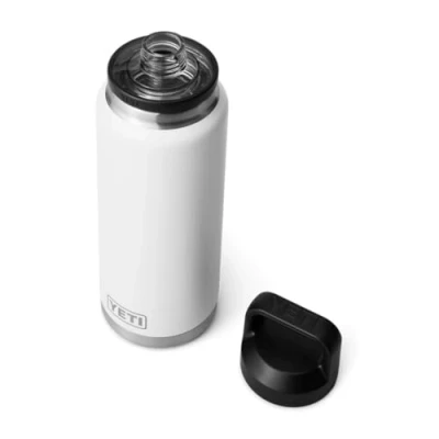 Afbeelding van YETI Rambler Bottle Chug, Vacuum Insulated Stainless Steel with Chug Cap, White, 26 oz (760 ml)