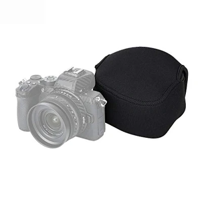 Afbeelding van JJC Neopreen Camera Case voor Nikon Z50/Z fc + Nikkor Z DX 16 50 F/3.5 6.3 VR lens HN 40 Zonnekap, Fuji X S10+15 45mm