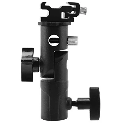 Afbeelding van Juwaacoo Camera Flash Speedlite Mount,Professionele Swivel Light Stand Licht Beugel Paraplu Mount Schoenhouder E Type Voor en Flashe
