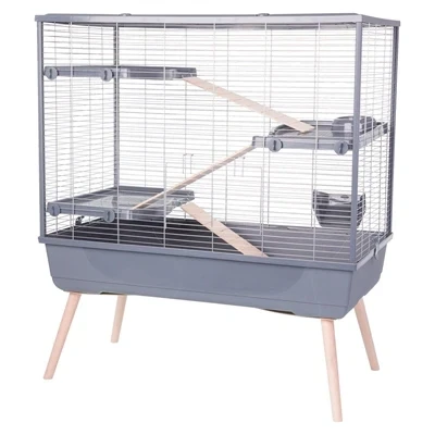 Afbeelding van Zolux Neolife 100 Knaagdierkooi Dierenverblijf 99x54x114 cm Grijs