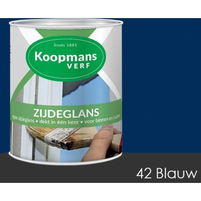 Afbeelding van koopmans zijdeglans 42 blauw 0.75 ltr