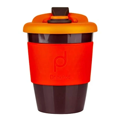 Afbeelding van Pioneer Herbruikbare Koffiebeker 340ml Vulcano Red Kunststof