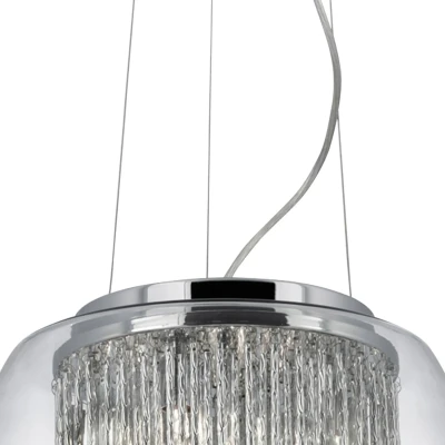 Afbeelding van Searchlight Glazen hanglamp Curva in glanzend ontwerp
