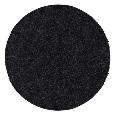 Afbeelding van Carpetsale24 Hoogpolig Vloerkleed Antraciet Effen Tapijt Shaggy Modern Woonkamer Slaapkamer, Kinderkamer Trend Soft Fluffy 160 cm Rond