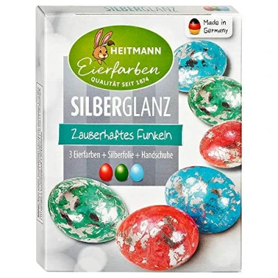 Afbeelding van Eierkleuren HEITMANN HTM zilverglans