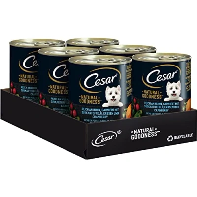 Afbeelding van Cesar Natural Goodness Blik Met Kip 6 X 400G