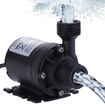 Afbeelding van HSEAMALL Amfibische pomp DC 12 V dompelwaterpomp 800 l/h 5 m voor de watercirculatie van het zwembad op zonne energie, vijvervijver, aquarium, vijver
