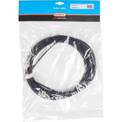 Afbeelding van Elvedes Rem buitenkabel met voering ø5,0mm / 10 meter zwart (rol)