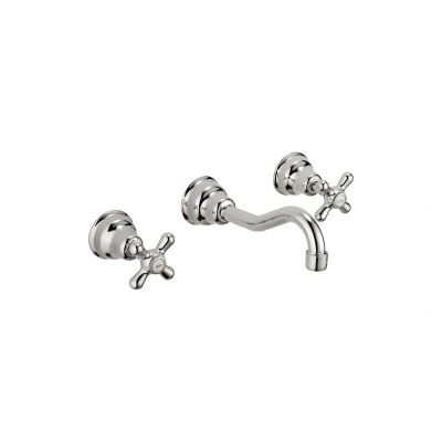 Afbeelding van Huber Croisette 3 gats Wastafelmengkraan Goud CS0035102G