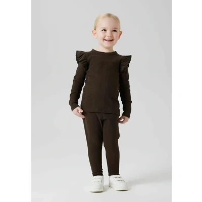 Afbeelding van NAME IT MINI longsleeve donkerbruin