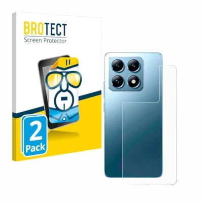 Afbeelding van BROTECT (2 Stuks) Schermbeschermer voor Xiaomi 14T Pro (Achterkant) Screen Protector Transparant