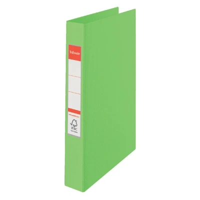 Afbeelding van Ringband Esselte Vivida A4 2 rings O mech 25mm PP groen
