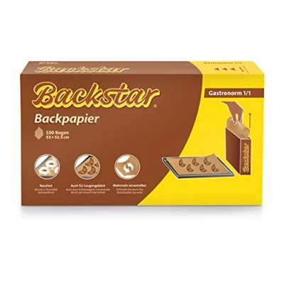 Afbeelding van Backstar 100 profi vellen bakpapier, gastronorm 1/1; 53 x 32,5 cm