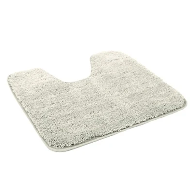 Afbeelding van Kinzler J 10002/30 Zilveren Badmat, Microvezel, 50x55 cm met Uitsparing