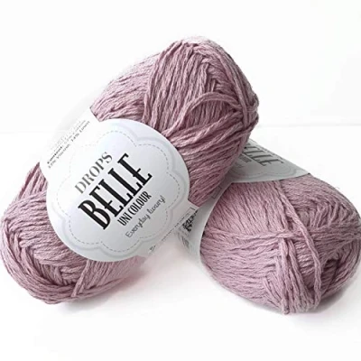 Afbeelding van DROPS Belle Uni Colour 16 mauve Katoen Garen