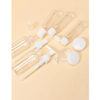 Afbeelding van Navulbare Reisflesjes Set 7 Delig Reis Toilettas Potjes &amp; Vliegtuig Travel Essentials Gereedschapsaccessoires Cosmetische Fles Reisaccessoires