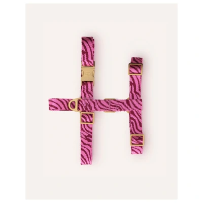Afbeelding van Dogguo hondenharnas ZEBRA HARNESS BORDEAUX/PINK XS