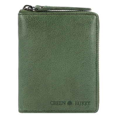 Afbeelding van Greenburry Vintage Washed Portemonnee, Heren, Maat: One Size, Emerald green