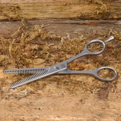 Afbeelding van Mars Coat King Solingen Dubbelzijdige Effileerschaar ca 14 cm Professionele Huisdierverzorging