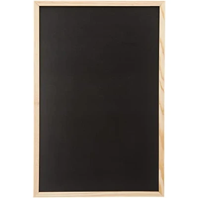 Afbeelding van Zwart krijtbord 40 x 60 cm met houten frame