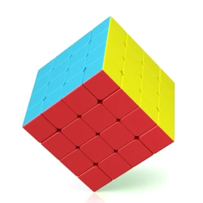 Afbeelding van ROXENDA Speed Cube 4x4 Magische Kubus Stickerloos Professioneel &amp; Solide Duurzaam, Draait Sneller dan het Origineel (4x4x4)