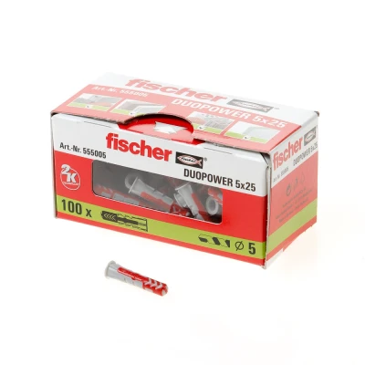 Afbeelding van 100 st fischer Duopower pluggen 5 x 25 mm