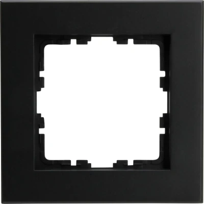 Afbeelding van Kopp afdekraam 1 voudig HK07 Pure mat zwart (406850007)