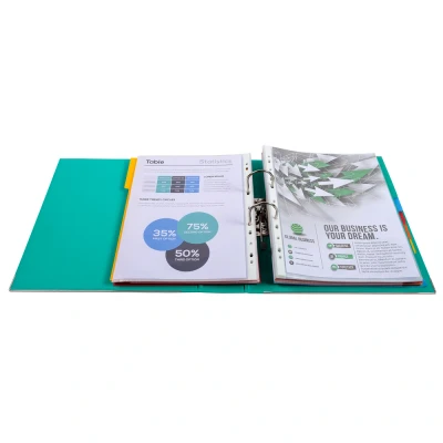 Afbeelding van Exacompta ref. 53303E 1 Ordner met hefboom Maxi Prem&#039;Touch® A4 80 mm rug mechaniek Afmetingen: 32 x 30 8 cm Formaat Kleur : Lichtgroen