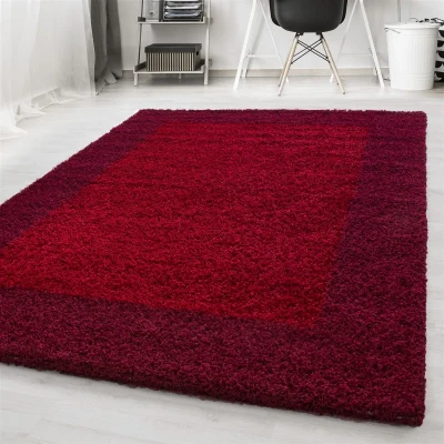 Afbeelding van Hoogpolig vloerkleed Edge Rood 200x290cm Adana Carpets