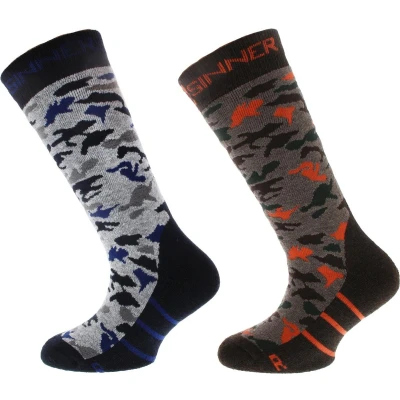 Afbeelding van Sinner Camo Skisokken Junior 2 pack EU 23 26 Kleurloos Ski &amp; Snowboardsokken