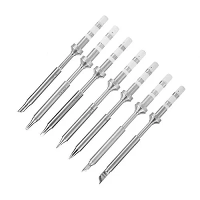 Afbeelding van Soldeerboutpunt, mini roestvrijstalen soldeerboutpunten Vervanging voor TS100 soldeerbout met 7 typen(TS100 7PCS)