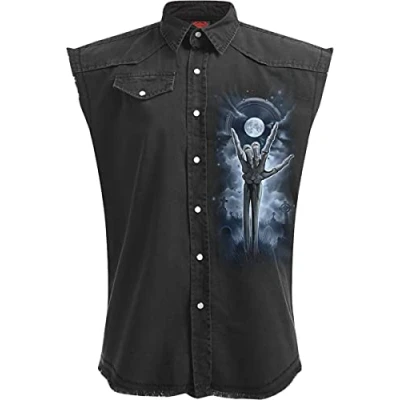Afbeelding van Spiral Mouwloos werkshirt 3XL GRIM ROCKER Zwart