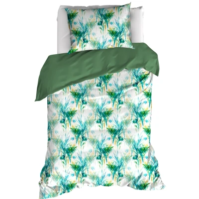 Afbeelding van Dekbedovertrek De Witte Lietaer Bambus Peacock Percal 140 x 200 / 220 cm 1 Persoons