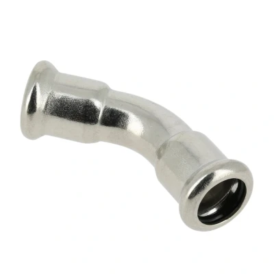 Afbeelding van Bonfix Perskoppeling RVS 316L Bocht 45 18x18mm