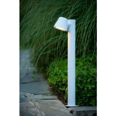 Afbeelding van Lucide DINGO LED Sokkellamp Buiten Dimb. GU10 1x5W 3000K IP44 Wit