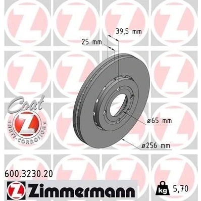 Afbeelding van Remschijf ZIMMERMANN 600.3230.20