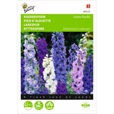 Afbeelding van Delphinium, Ridderspoor Giant Pacific gemengd