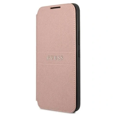 Afbeelding van Guess Saffiano Wallet Book Case Geschikt voor Samsung Galaxy S22 Plus (S906) Roze