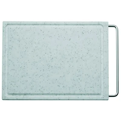 Afbeelding van WMF Snijplank 36 x 27 cm, rechthoekig, kunststof, trancheerplank met sapgroeven, praktische handgreep, vaatwasmachinebestendig, mesvriendelijk