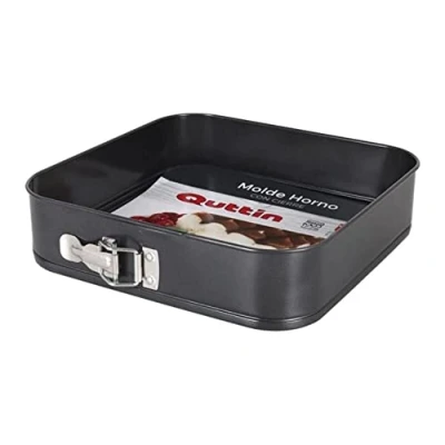 Afbeelding van Quttin vierkante springvorm 28 x cm zwart